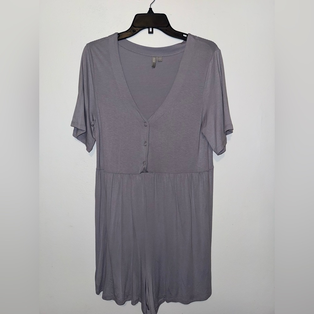 ASOS Lavender Button-Down Romper